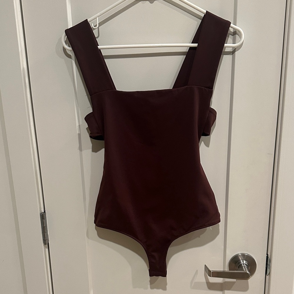 Free People Dark Brown Bodysuit